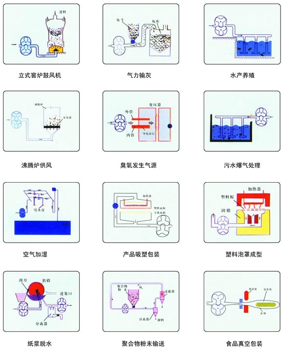 三葉（標(biāo)準(zhǔn)型）羅茨風(fēng)機(jī)用途